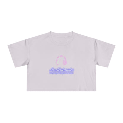 Audiobooks Crop Tee