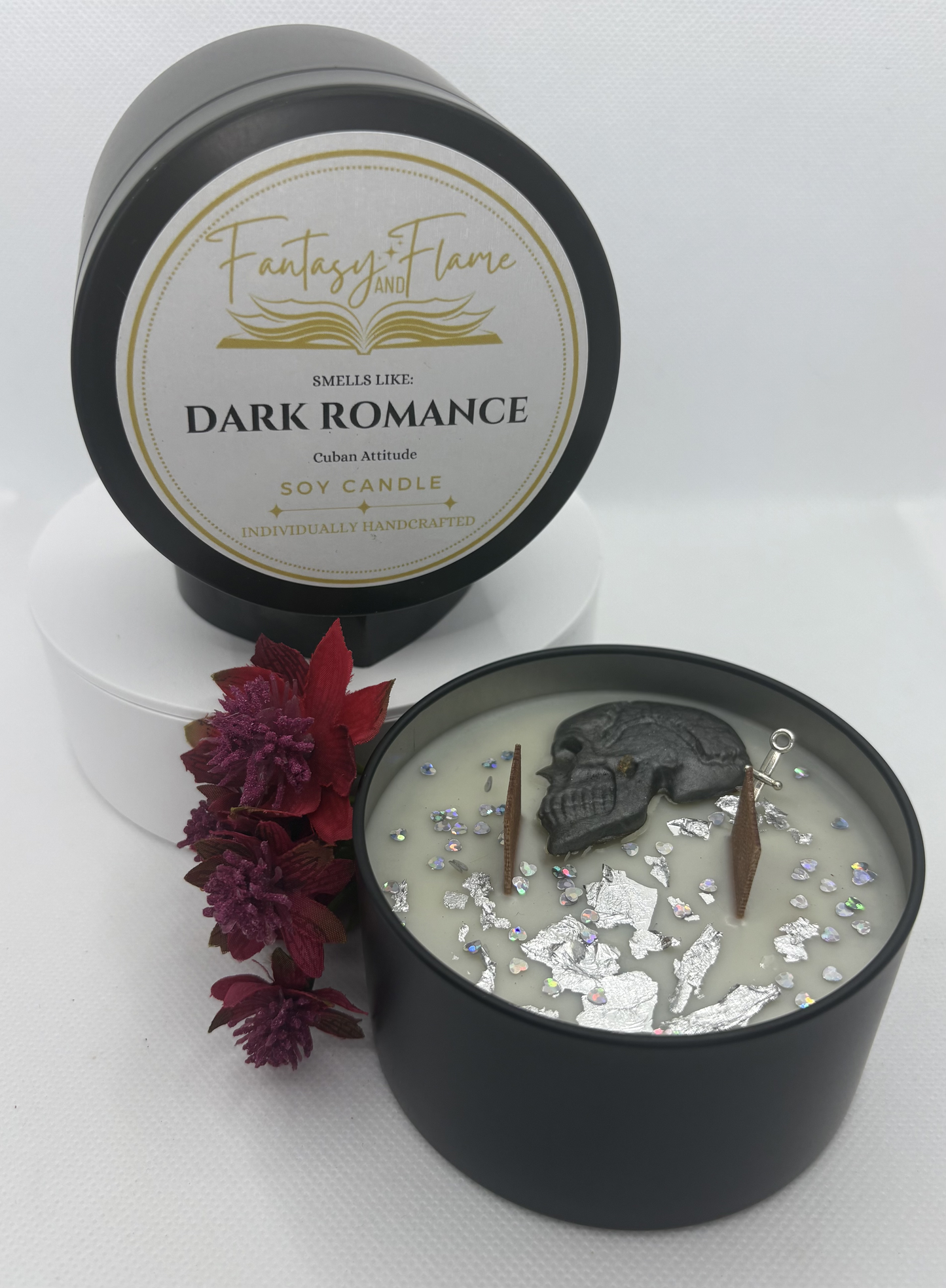 Dark Romance Trope Candle Skull Profile